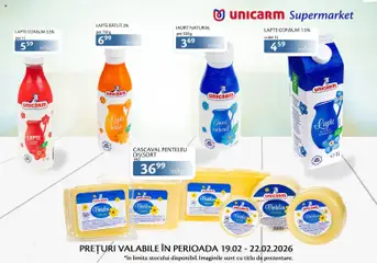Previzualizarea de cataloage: Unicarm Catalog - Produse lactate valabil de la 19.02.2026