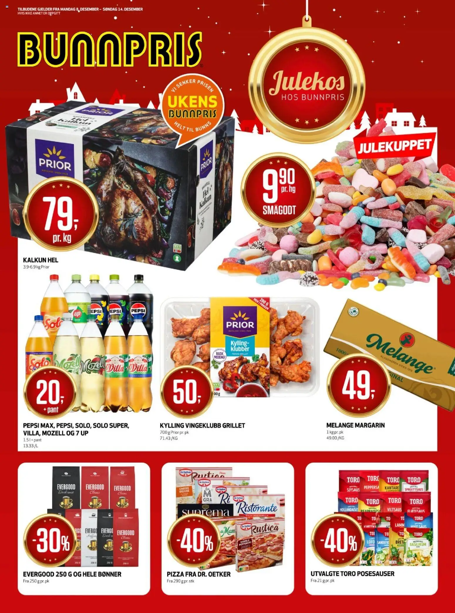 Forhåndsvis Kundeavis fra butikk Bunnpris gyldig fra 08/12/2025