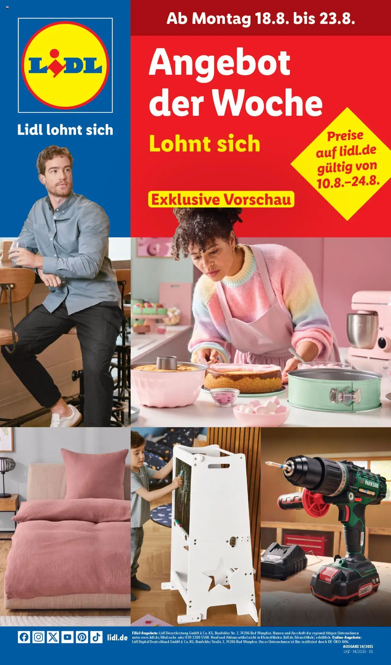 LIDL Prospekt ab Montag 18.08.2025 > Prospekt