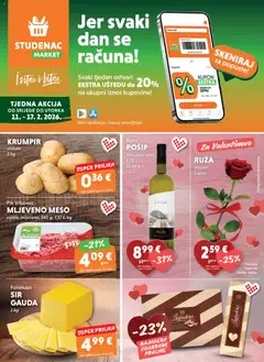 Pregled letka Katalog trgovine Studenac vrijedi od 11.02.2026