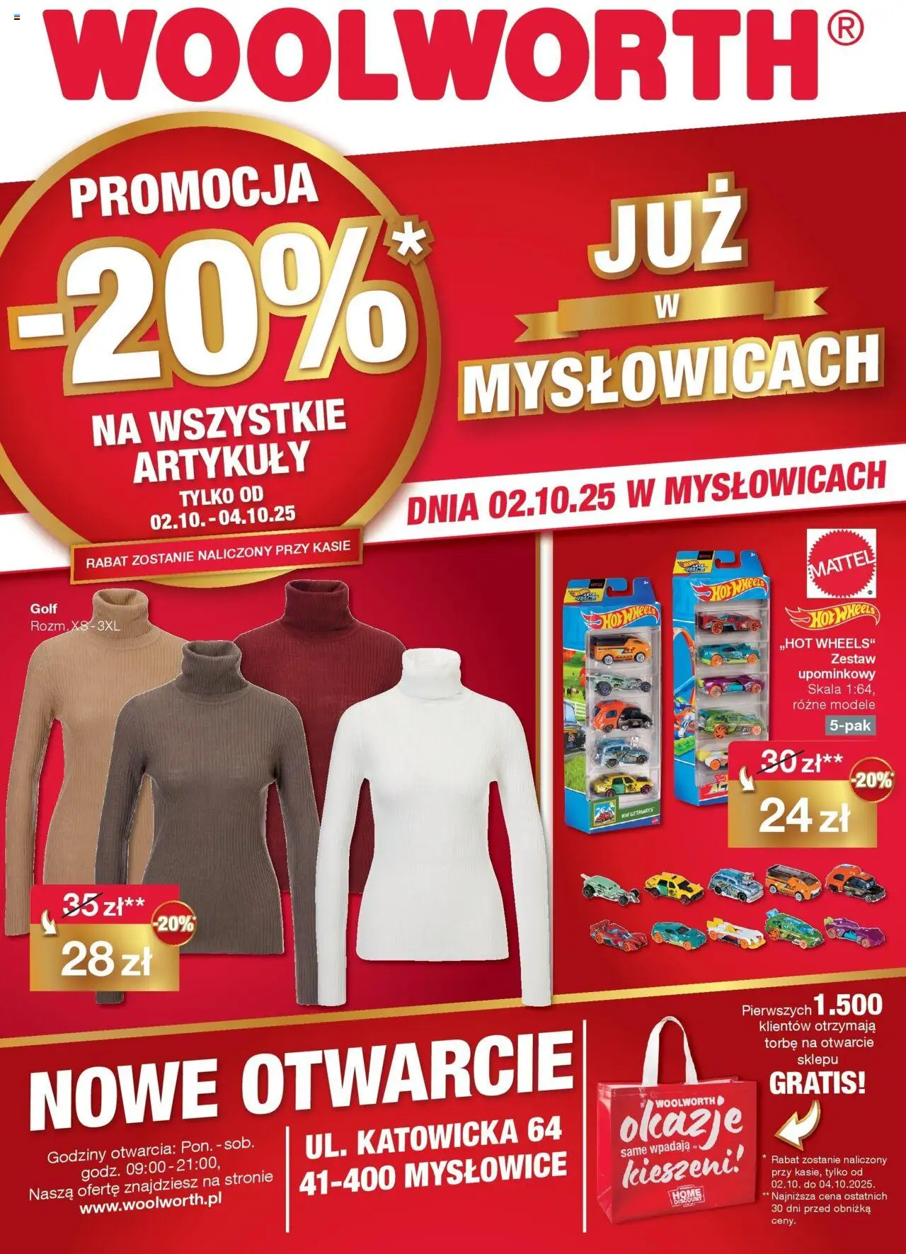 Woolworth Już w Mysłowicach od 02.10.2025 - Nowa Gazetka - Numer strony 1