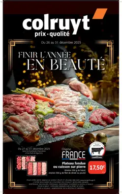 Prévisualisation de Finir l'année en beauté du magasin Colruyt formulaire valide 26/12/2025