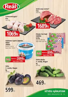 Reál - Bevásárló hétvége - Kisalföld megtekintése, amely érvényes 2025.08.28.-től