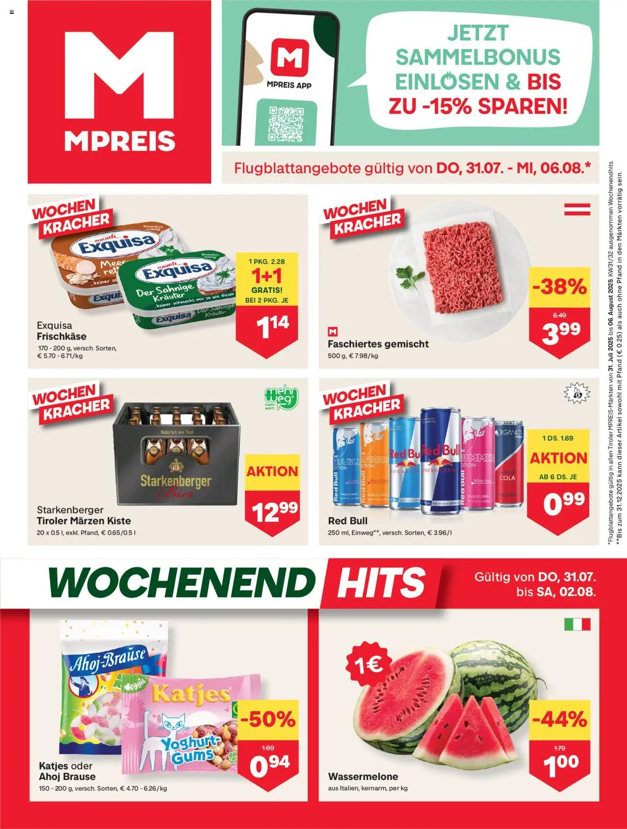  MPREIS Flugblatt ab (31.07.2025 - 06.08.2025) - Seite 1