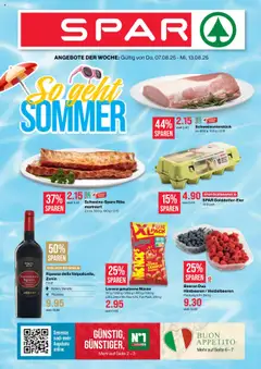Vorschau des Merkblatts Aktionen vom Shop SPAR gültig von 07.08.2025 bis 13.08.2025