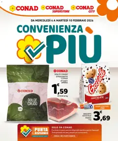 Anteprima dell'opuscolo Volantino Convenienza Più Campania dal negozio Conad valido da 04/02/2026