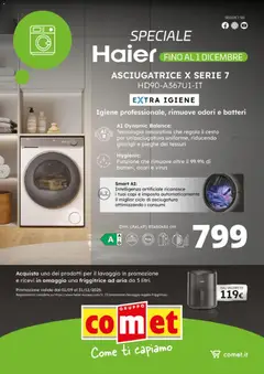 Anteprima dell'opuscolo Volantino Haier dal negozio Comet valido da 13/11/2025