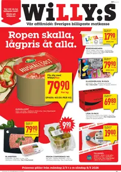 Förhandsgranska reklamblad Willys erbjudanden från butik Willys gäller från 02/03/2026