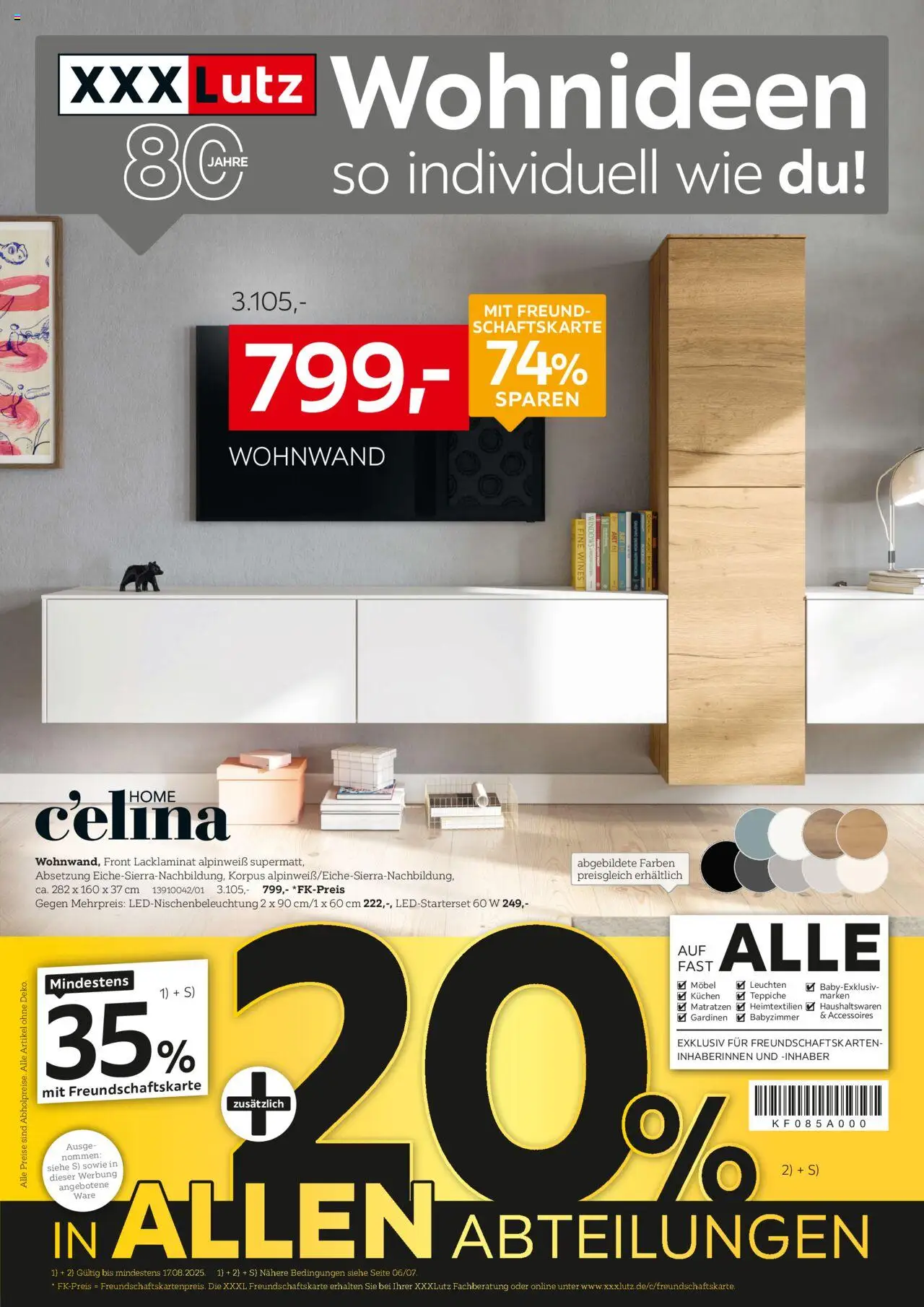 XXXL Lutz Wohnideen (vom 04.08.2025 - 17.08.2025) - Wohnwand
