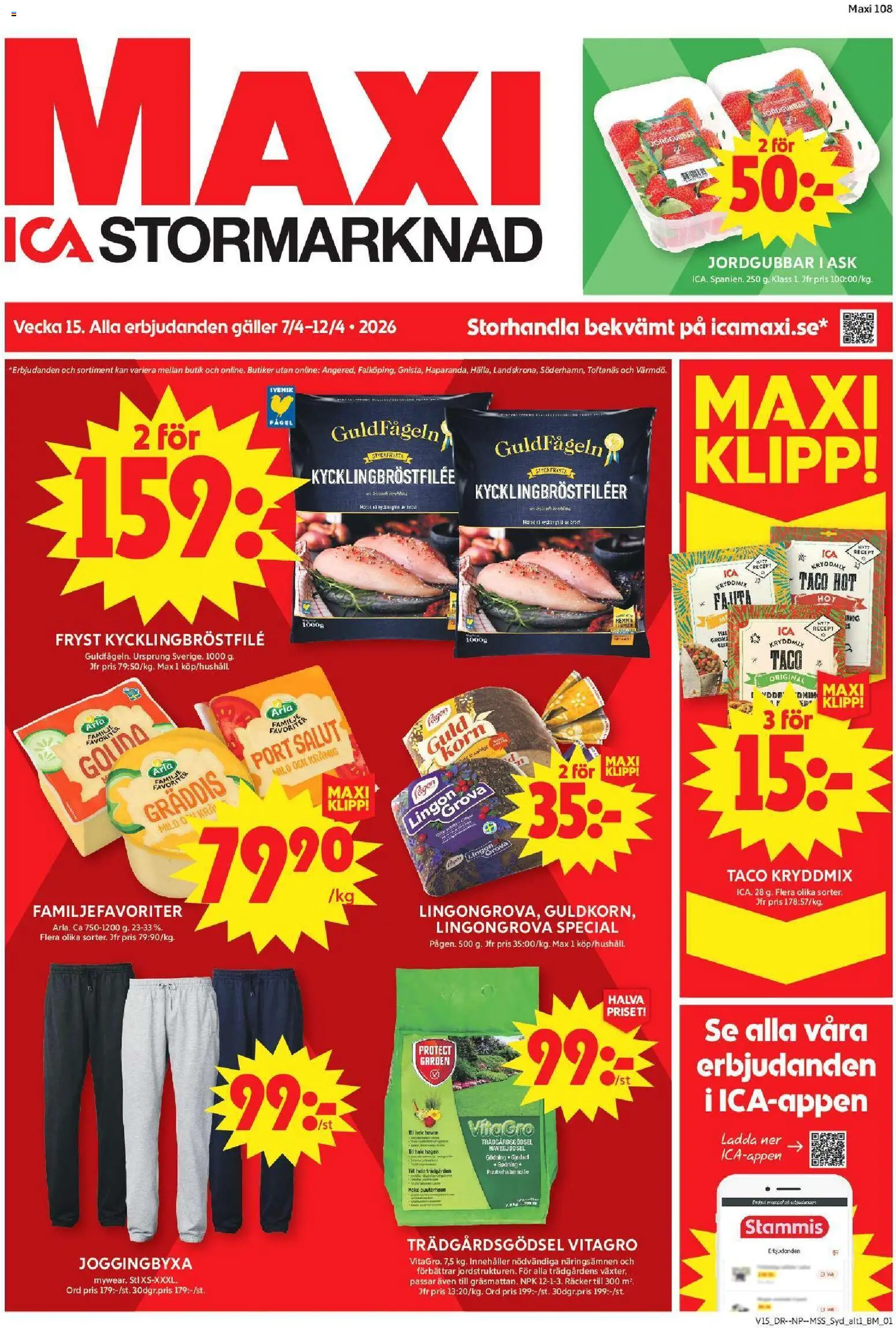 Förhandsgranska reklamblad Löddeköpinge från butik ICA Maxi gäller från 06/04/2026
