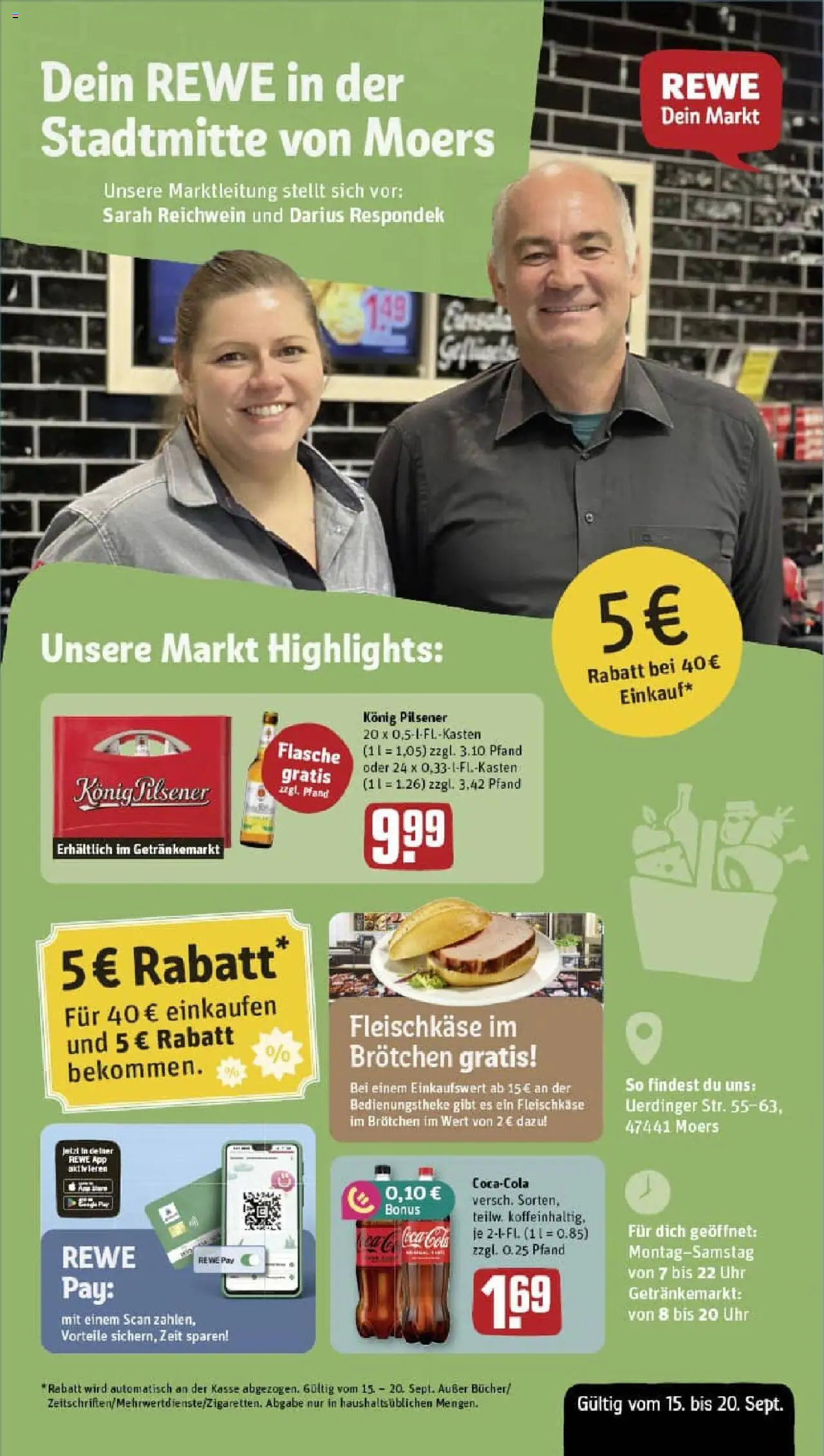REWE Prospekt ab 14.09.2025 nächste Woche - Prospekt Moers	