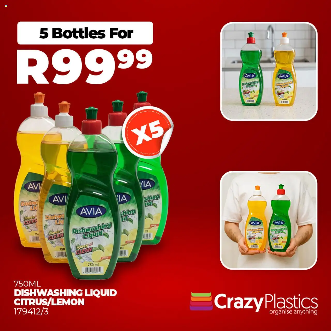 Crazy Plastics Dishwashing Liquid from from Monday 20/10/2025 > Promotions