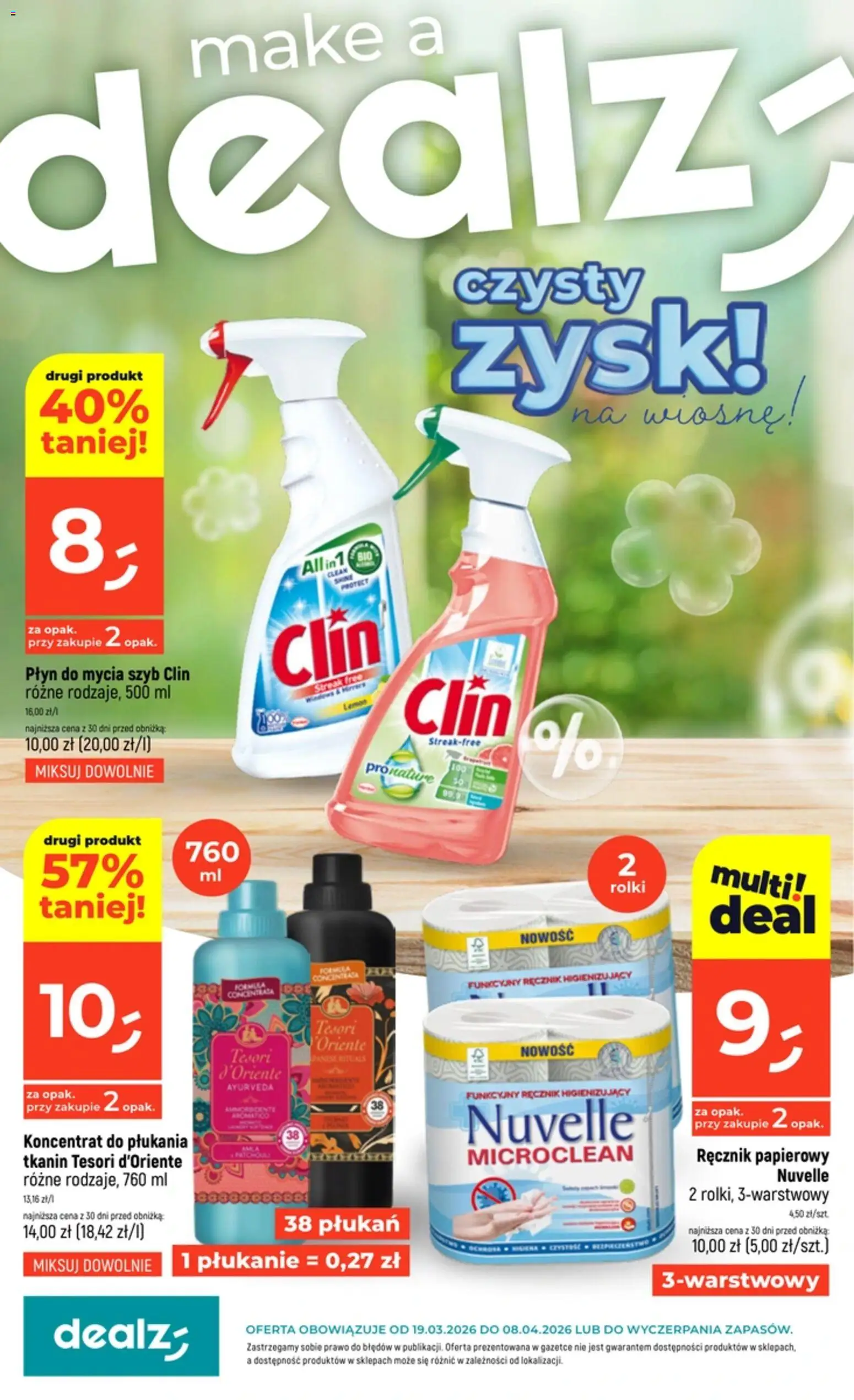 Pogląd gazetki "Dealz gazetka - Czysty zysk" ze sklepu Dealz ważnej od 19.03.2026