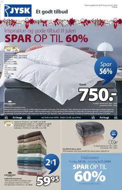 Eksempel på tilbudsavis Tilbudsavis fra butik JYSK gyldig fra 24/10/2025