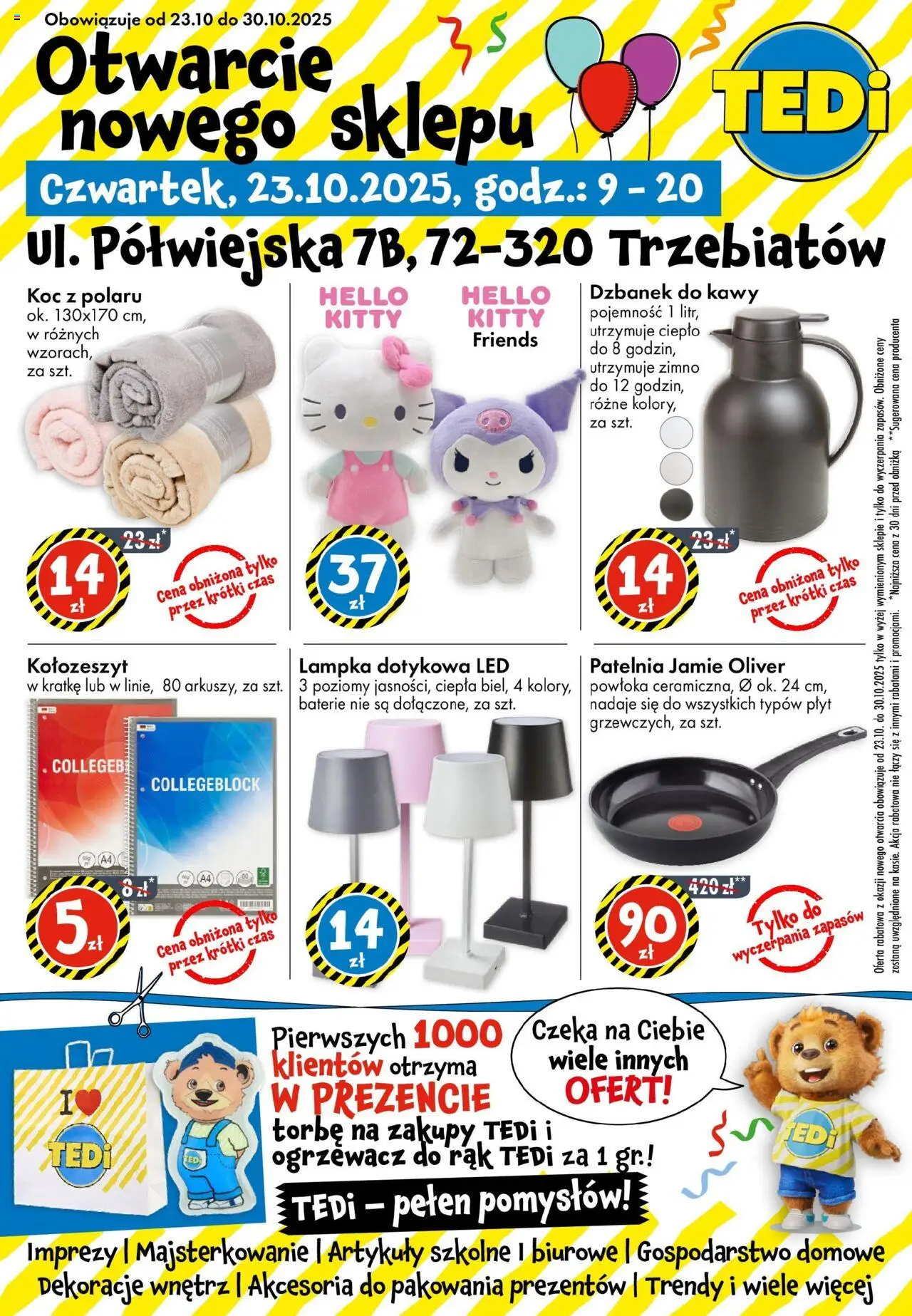 TEDi Trzebiatów od 23.10.2025 - Nowa Gazetka - Numer strony 1