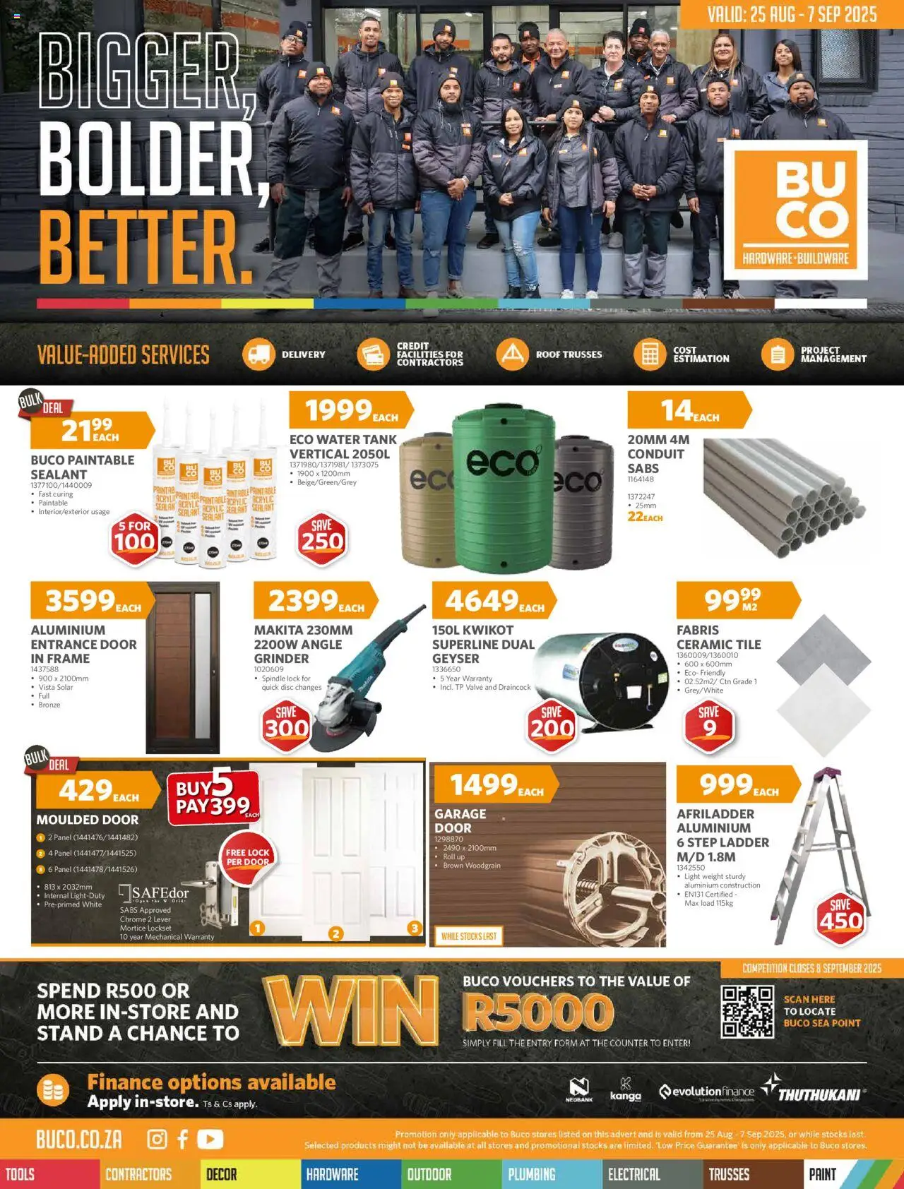 BUCO Sea Point from 25/08 - 07/09/2025 > Promotions