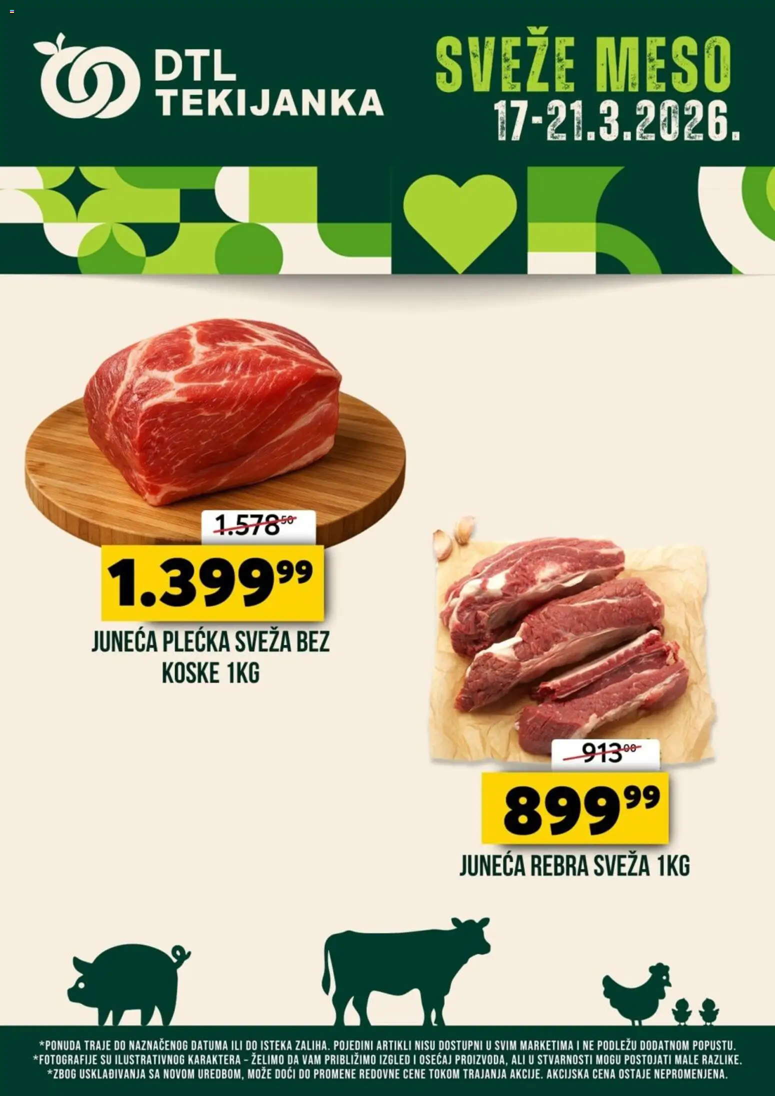 Pregled Tekijanka kataloga - važi od 17.03.2026