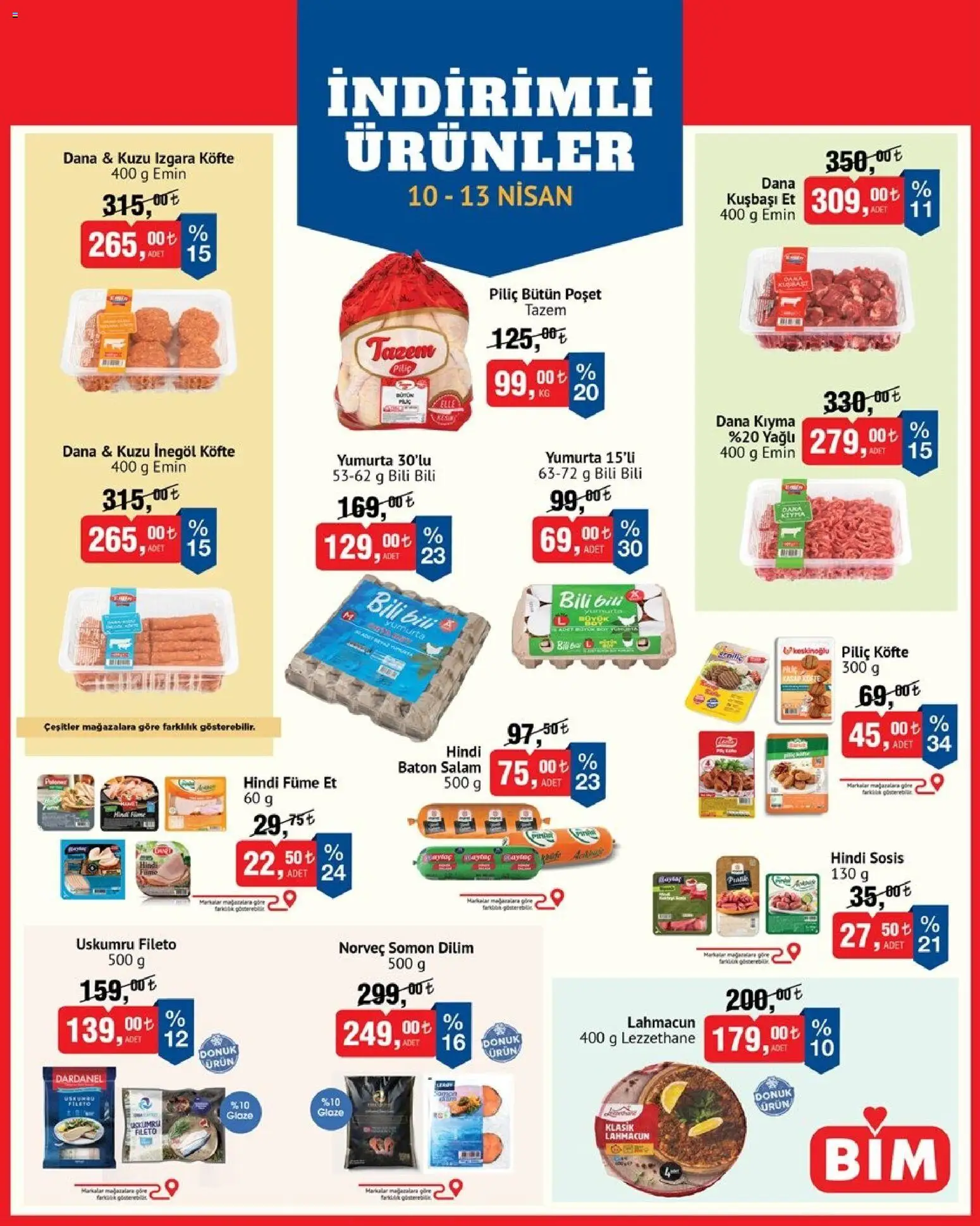 BİM BİM - İndirimli Ürünler 10.04.2026 - Broşürünün önizlemesi