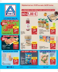Prévisualisation de Folder de la semaine 36 du magasin Aldi formulaire valide 01/09/2025