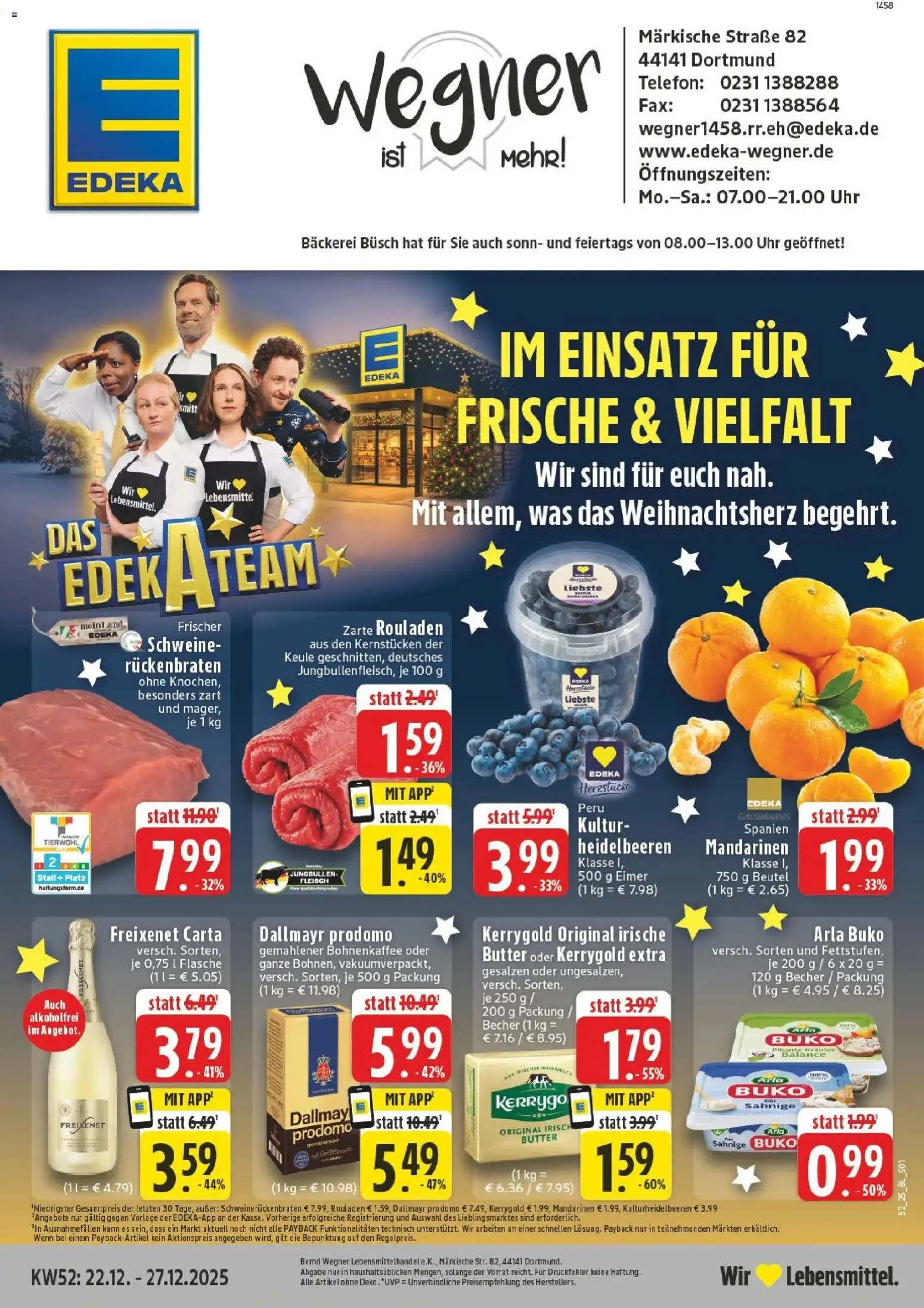 Vorschau von dem Prospekt des Geschäftes Edeka, gültig ab dem 22.12.2025