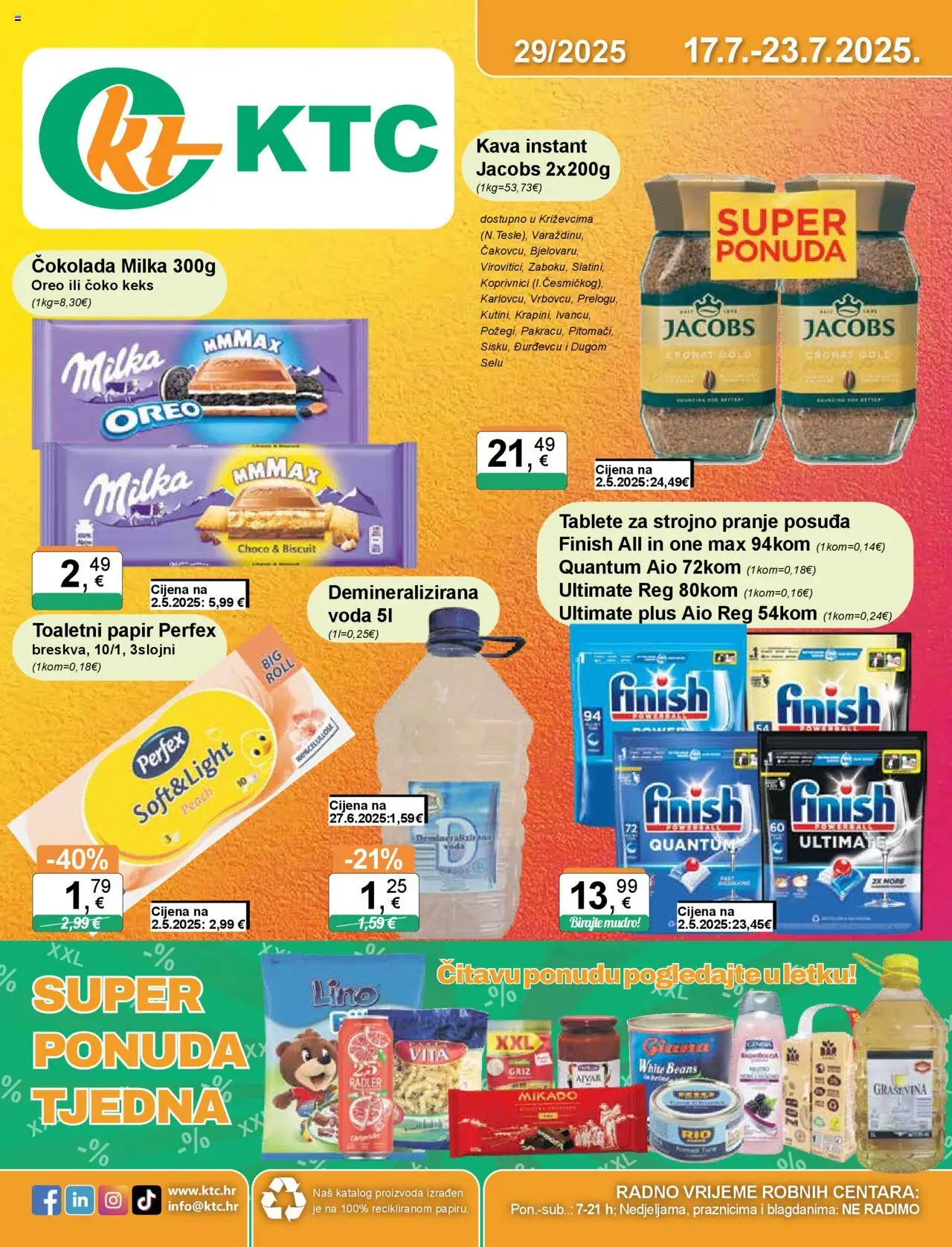 KTC aktualni Katalog vrijedi od 17.07.2025 - tjedna akcija broj stranice 1