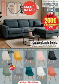 Prévisualisation de Catalogue du magasin Maxi Bazar formulaire valide 01/09/2025
