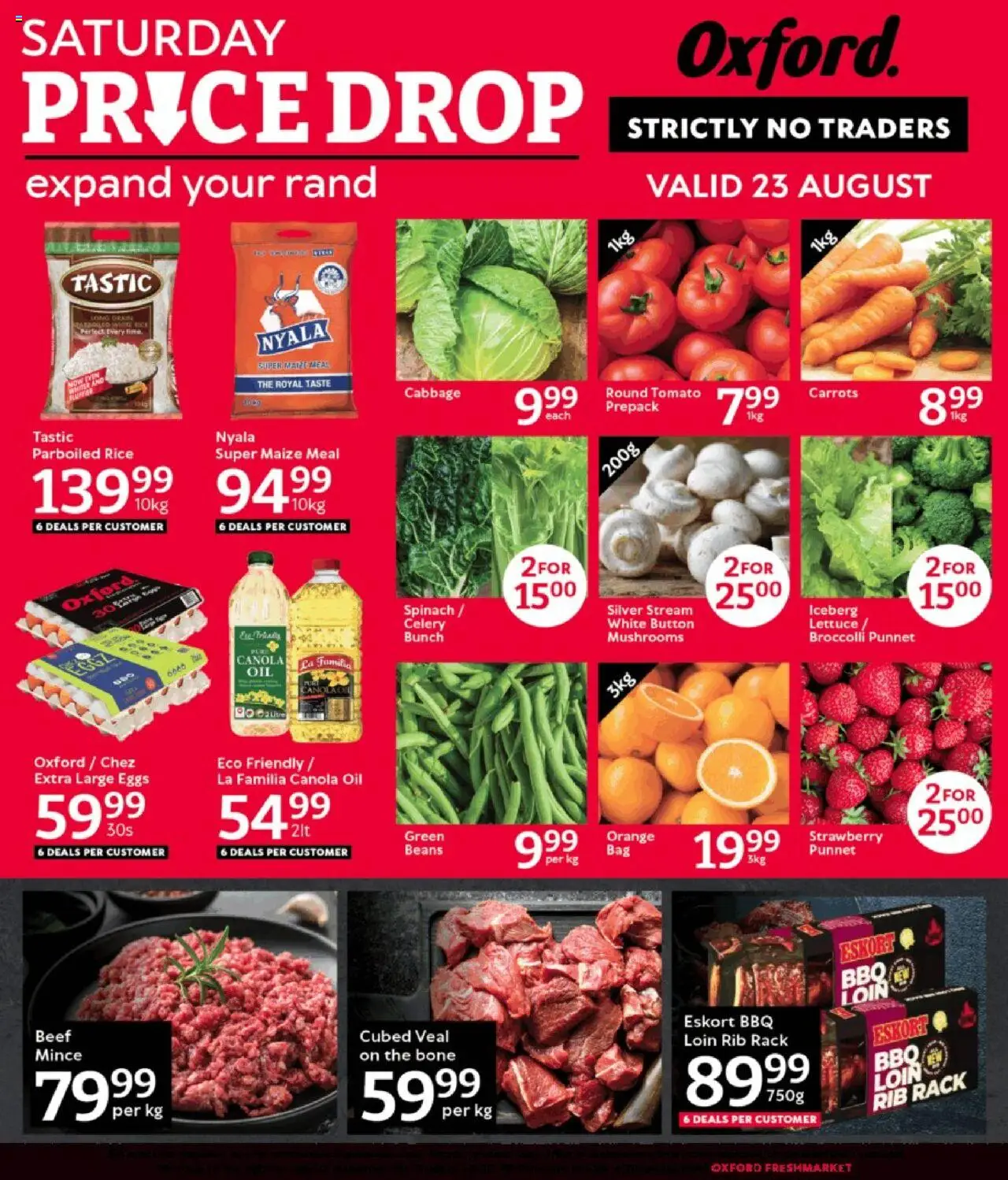 Oxford Freshmarket Price Drop from 23/08 - 23/08/2025 > Promotions