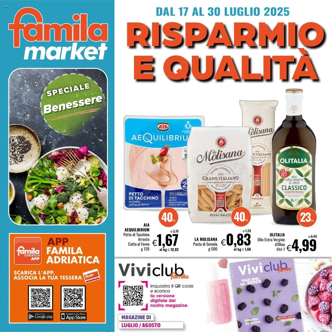 Volantino Famila valido da 17/07/2025 numero di pagina 1