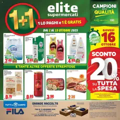 Anteprima dell'opuscolo Attuale volantino dal negozio Elite Supermercati valido da 02/10/2025