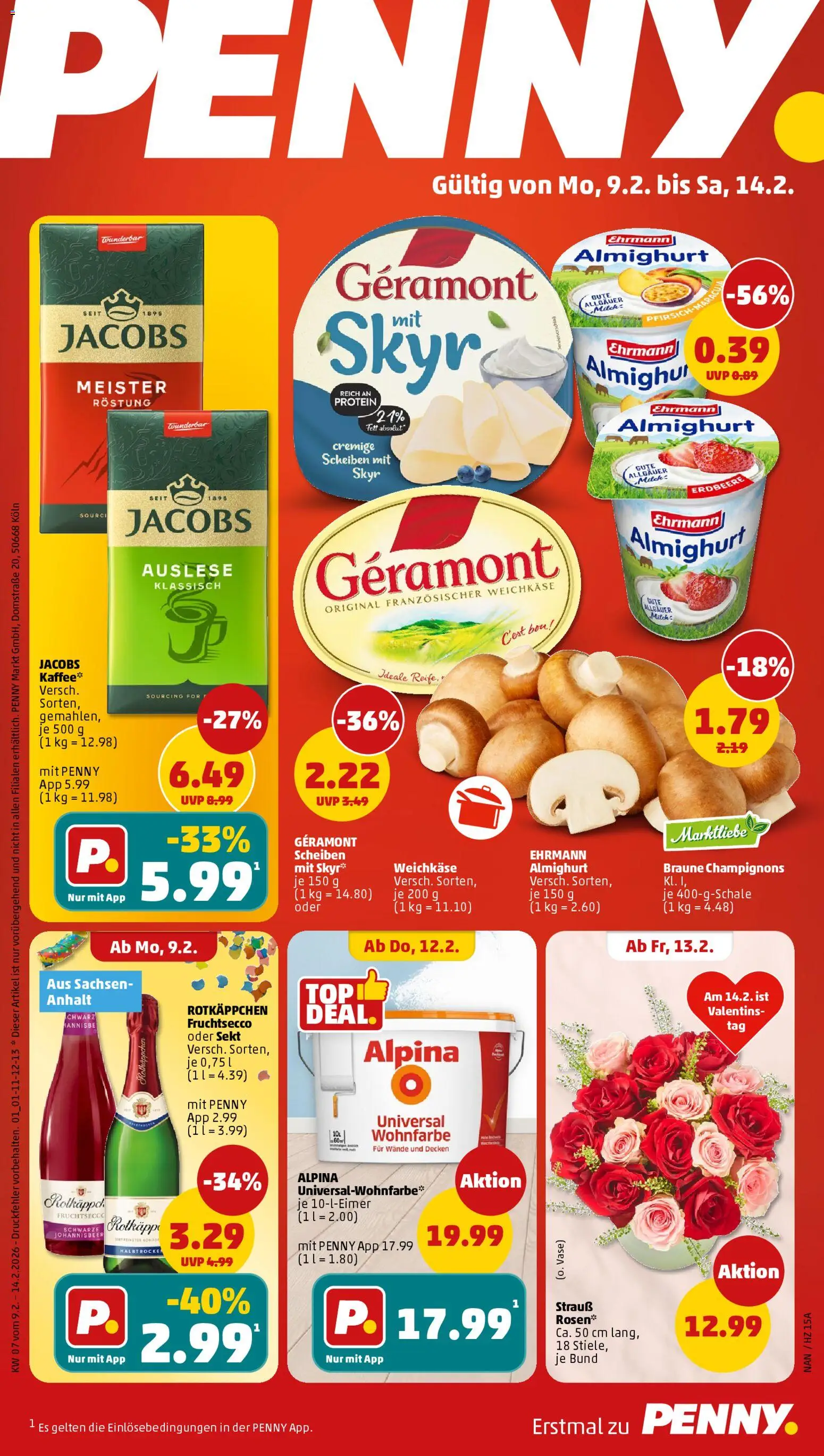 Vorschau von dem Prospekt des Geschäftes Penny, gültig ab dem 09.02.2026