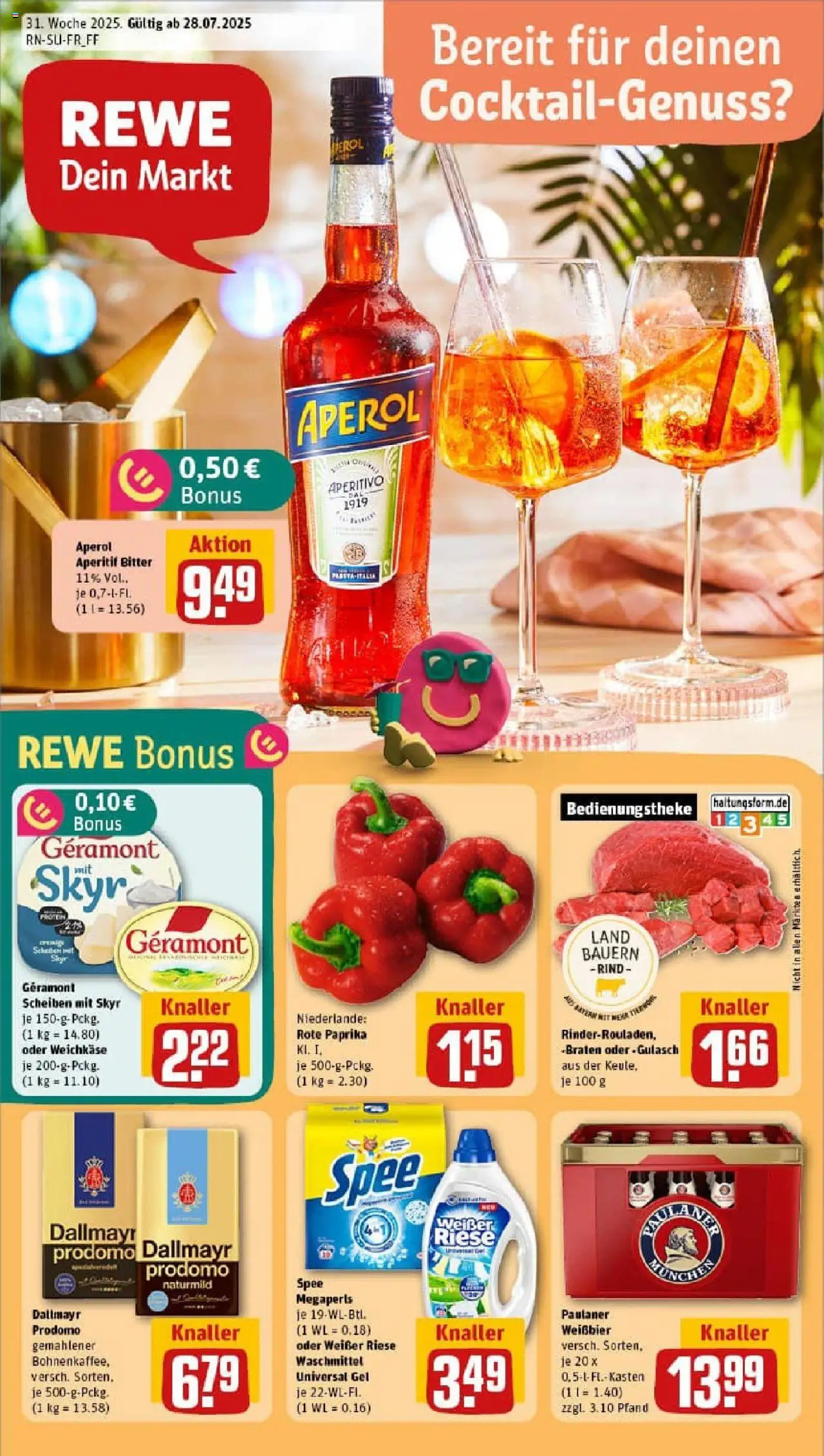 REWE Prospekt ab 27.07.2025 nächste Woche - Prospekt Nürnberg / Langwasser	