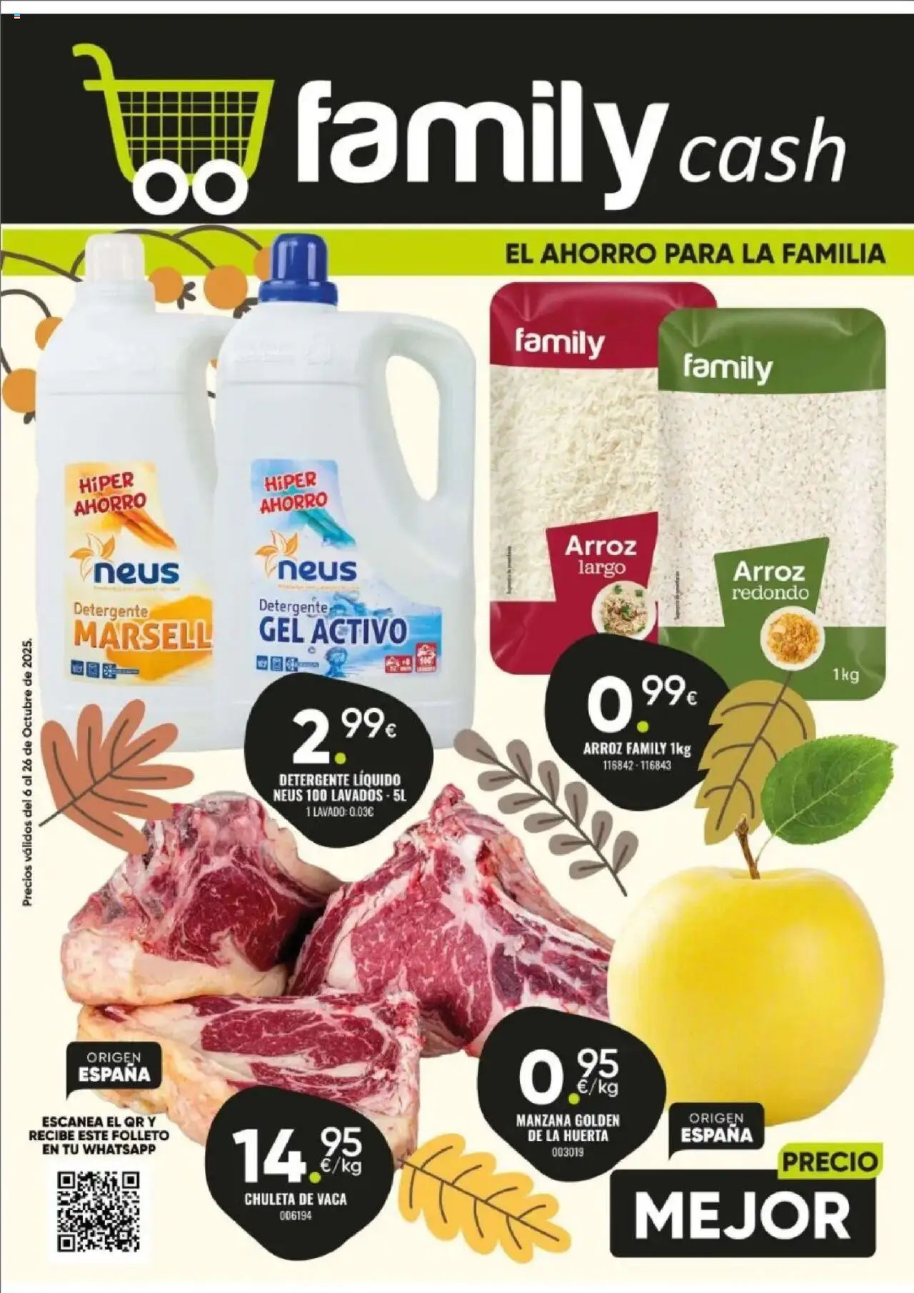Family Cash Folleto > 06/10 - 26/10/2025 > Ofertas