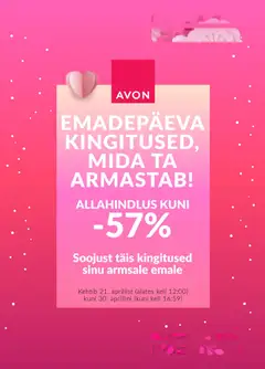 AVON kliendilehe eelvaade alates 21.04.2026