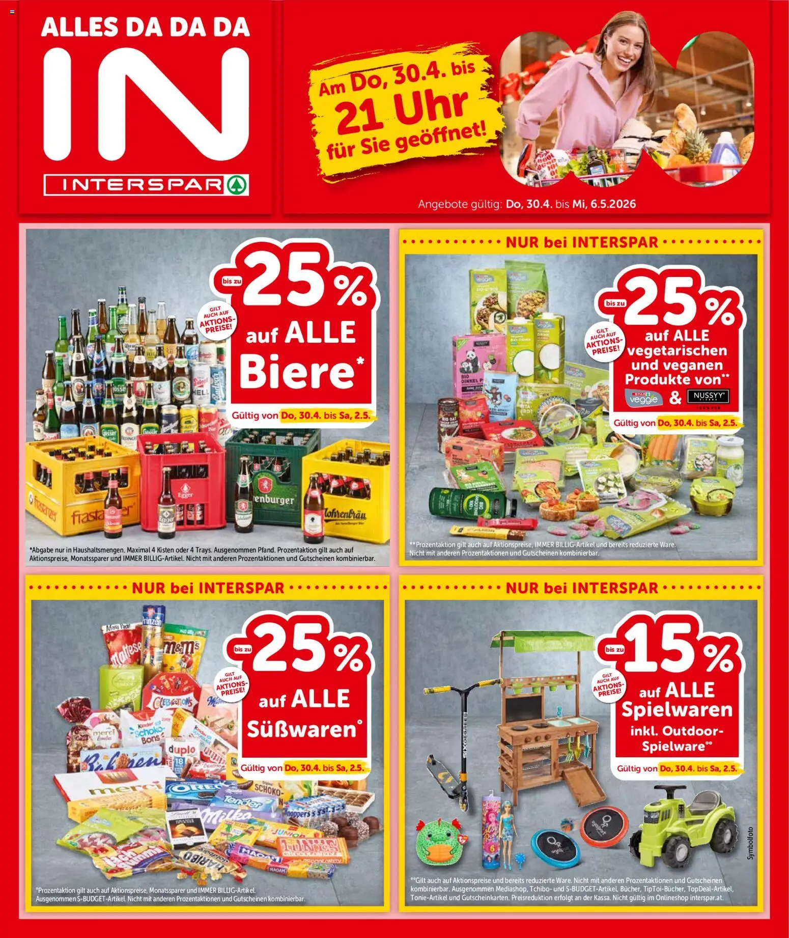 Vorschau der Angebote: Interspar Interspar Flugblatt - Vorarlberg gültig ab 30.04.2026 - Uhr, Süßwaren