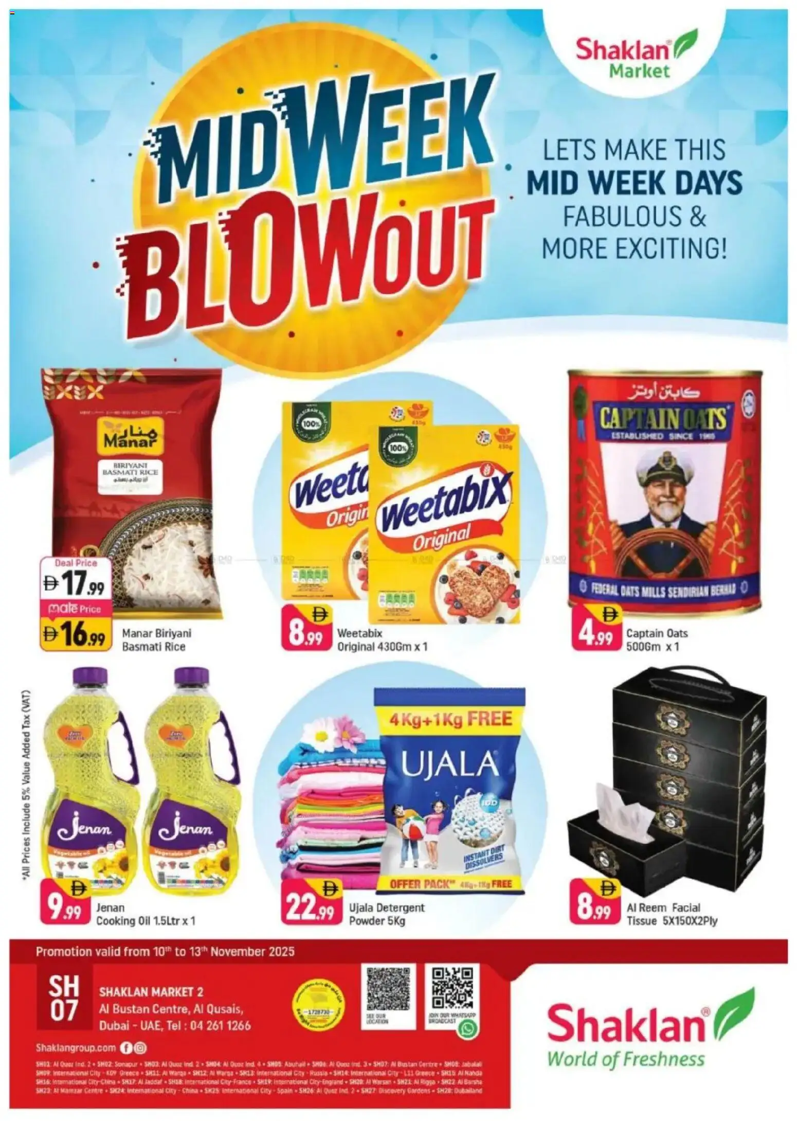 Preview of the catalogue Midweek Blow Out - Al Bustan Centre, Al Qusais of store Shaklan valid from 10 Nov, 2025