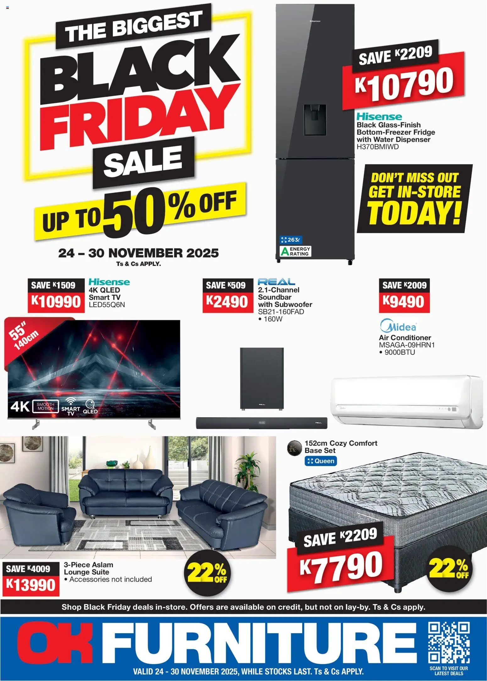 Preview of OK Furniture flyer valid from 24/11/2025