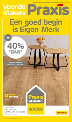 Voorbeeld van Folder van winkel Praxis geldig vanaf 12-01-2026