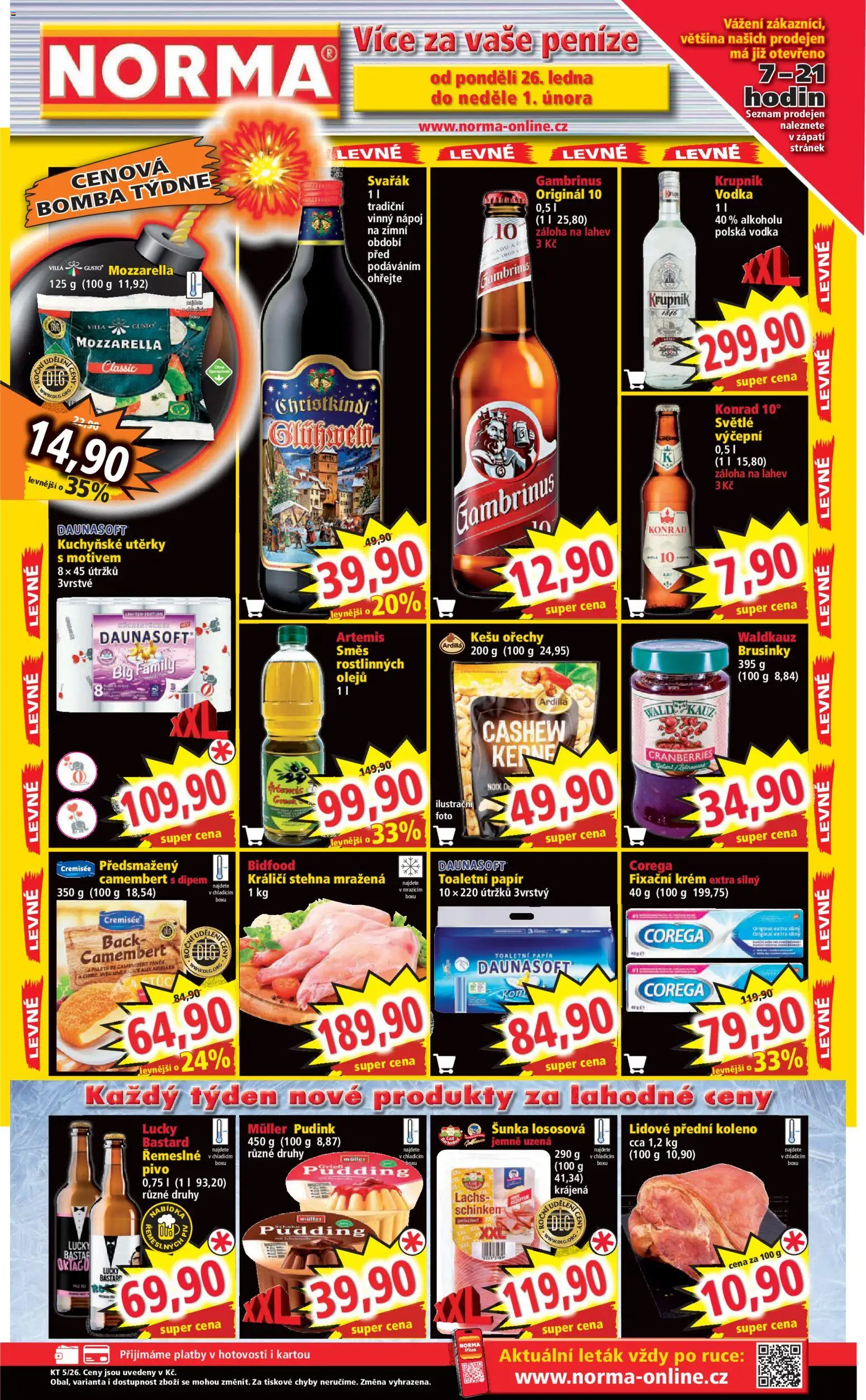 Náhled nabídky: Norma Leták platný od 26.01.2026