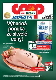 Náhľad COOP Jednota letáku platného od 04.09.2025
