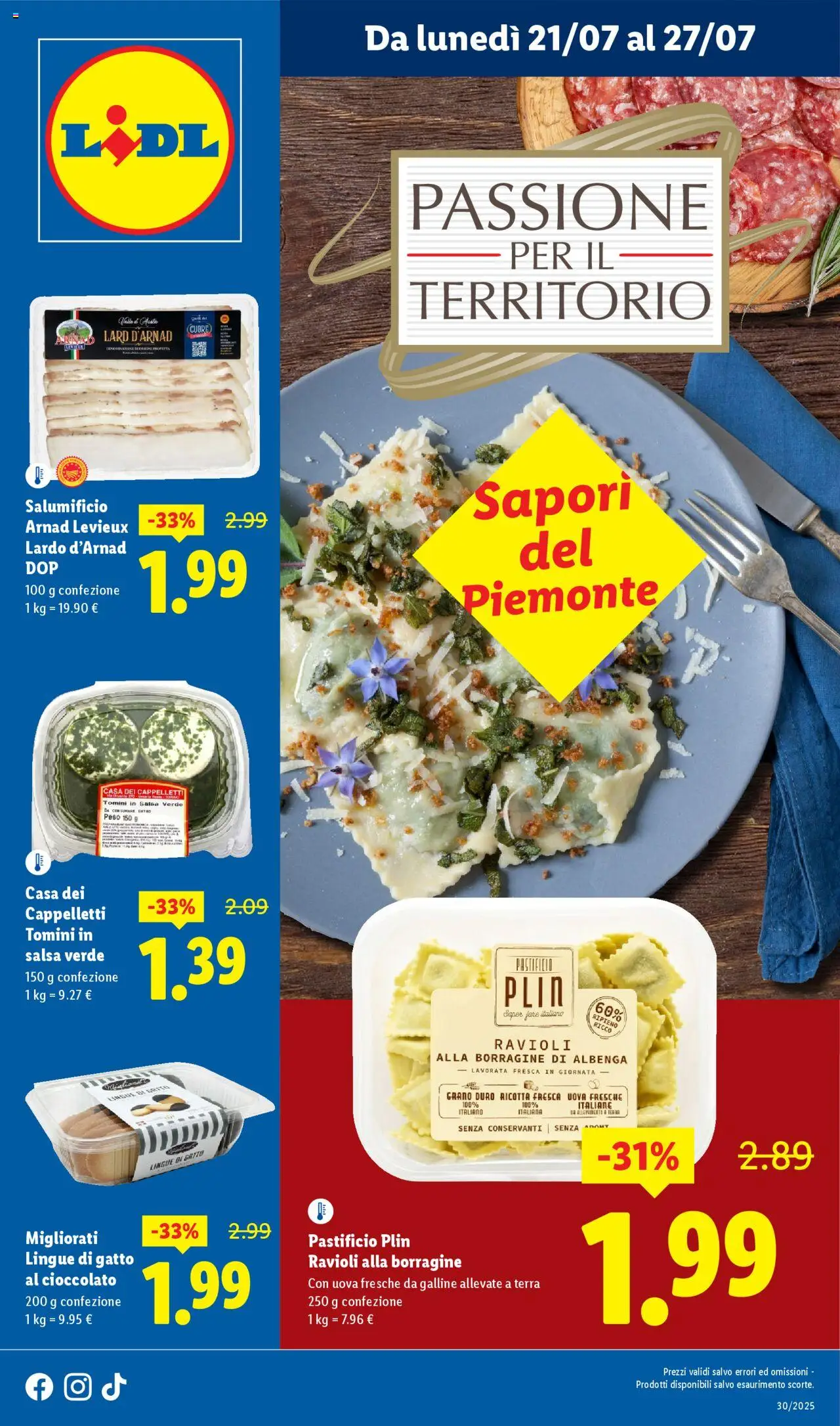 Volantino Lidl valido da 21/07/2025 numero di pagina 1