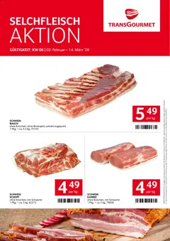 Vorschau der Angebote: Transgourmet Selchfleisch-Aktion gültig ab 02.02.2026