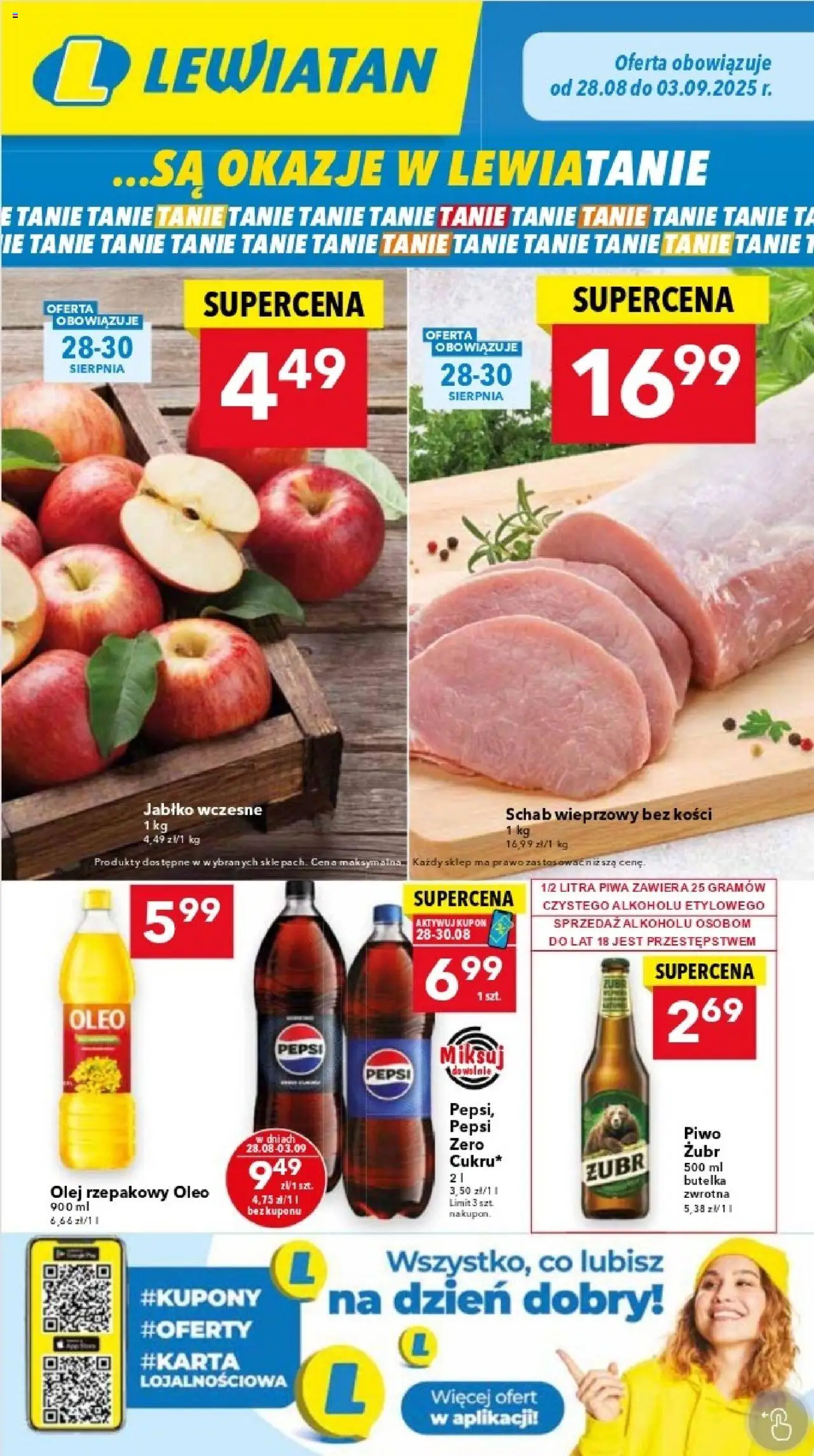 Lewiatan gazetka od 28.08.2025 - Promocje "Katowice" - Numer strony 1