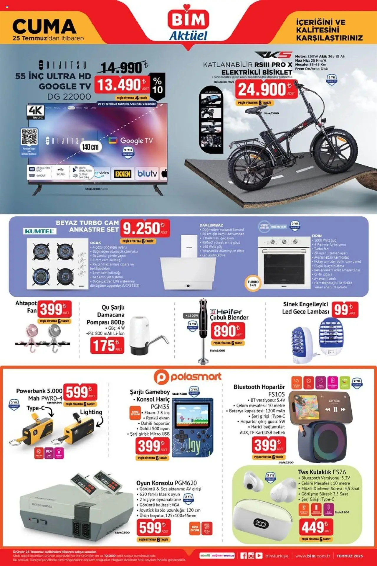 BİM Katalog bu hafta (25 Temmuz 2025) - Aktüel Broşür - Sayfa numarası 1