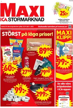 Förhandsgranska reklamblad Malmö från butik ICA Maxi gäller från 22/09/2025