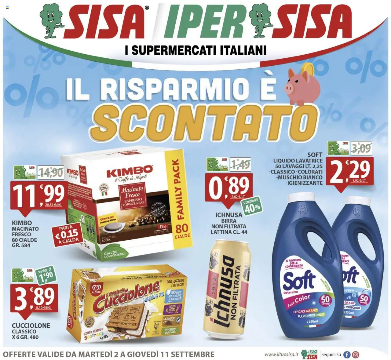 Volantino SISA valido da 02/09/2025 numero di pagina 1