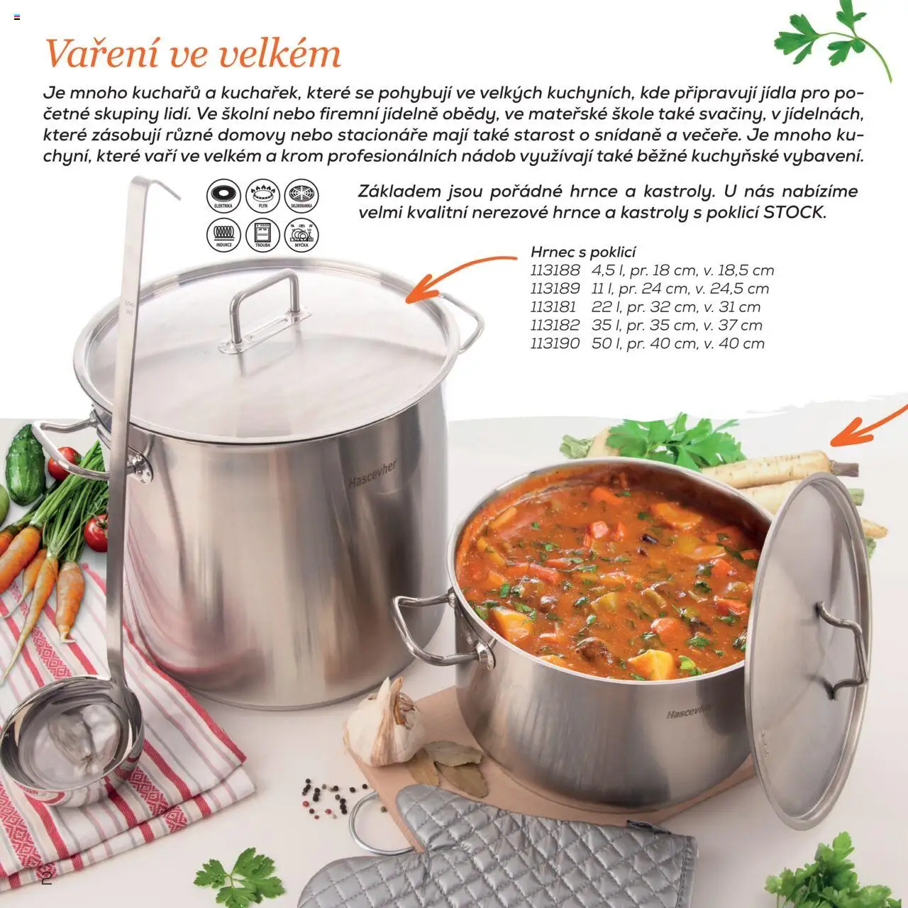  Orion Katalog - Gastro nádobí (od soboty 01.03.2025) - strana 2 - Myčka, Hrnec, Hrnce