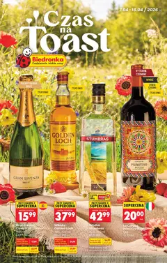 Pogląd gazetki "Biedronka gazetka - Czas na toast" ze sklepu Biedronka ważnej od 07.04.2026