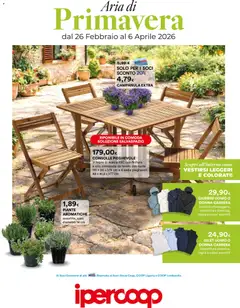Anteprima dell'opuscolo Volantino Aria di Primavera - Piemonte dal negozio Ipercoop valido da 26/02/2026