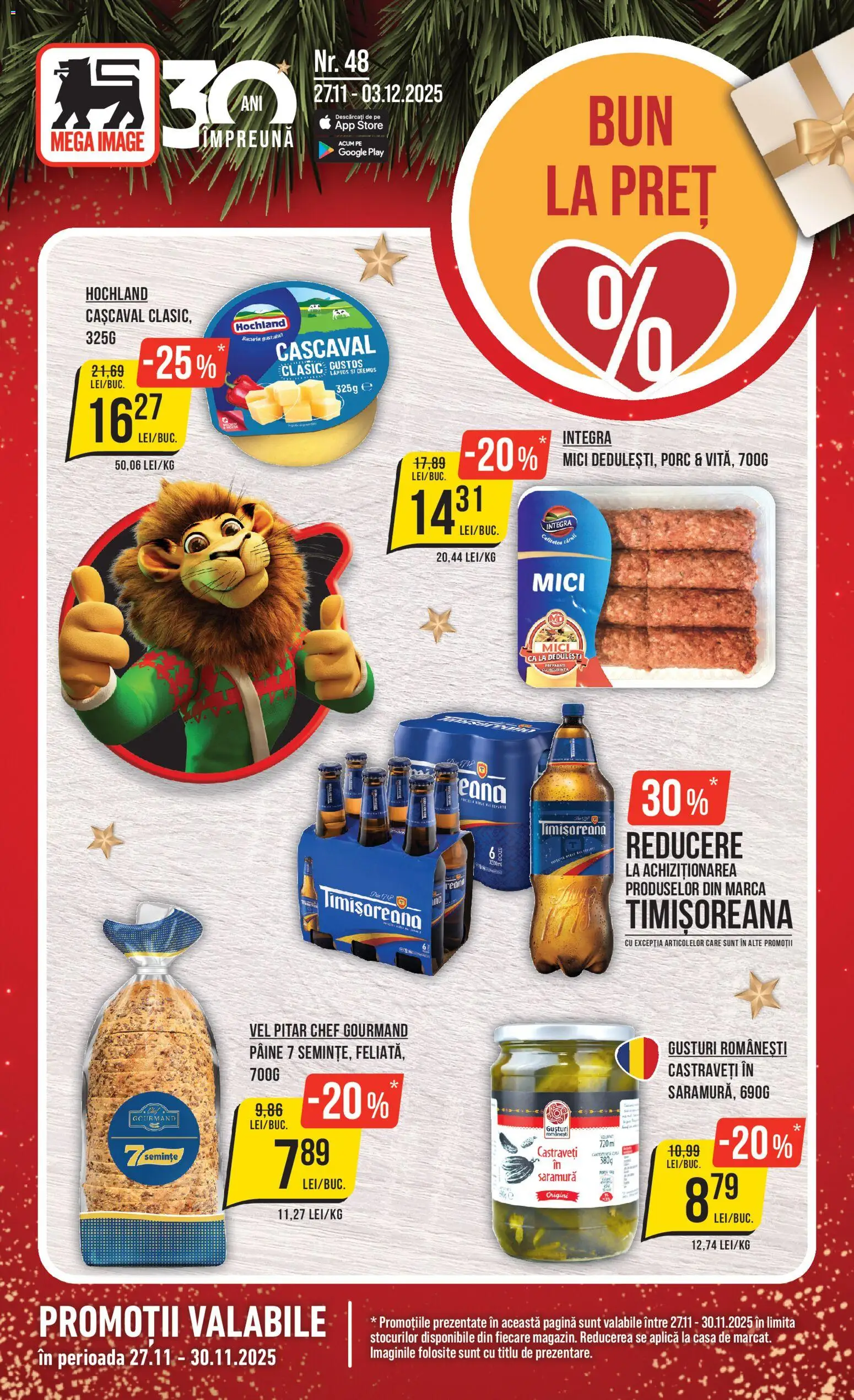 Previzualizarea de cataloage: Mega Image Catalog nou valabil de la 27.11.2025