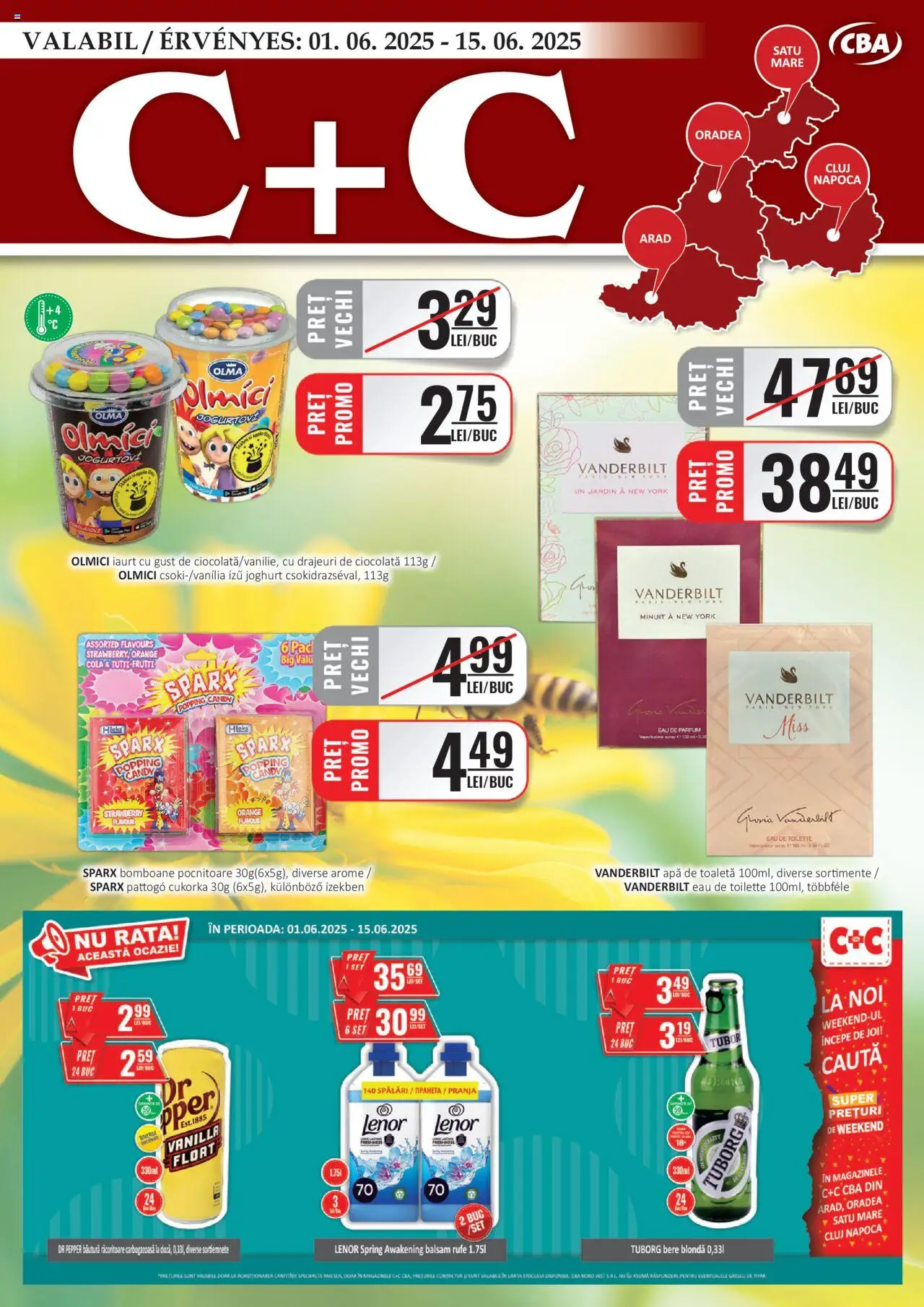 CBA Catalog C+C de la 01.06.2025 - Pagină 1 - Bautura racoritoare, Toaletă, Parfum, Cola, Iaurt, Bere, Bomboane, Apă